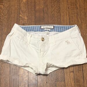 Y2K Vintage Abercrombie & Fitch Low Rise White Jean Shorts